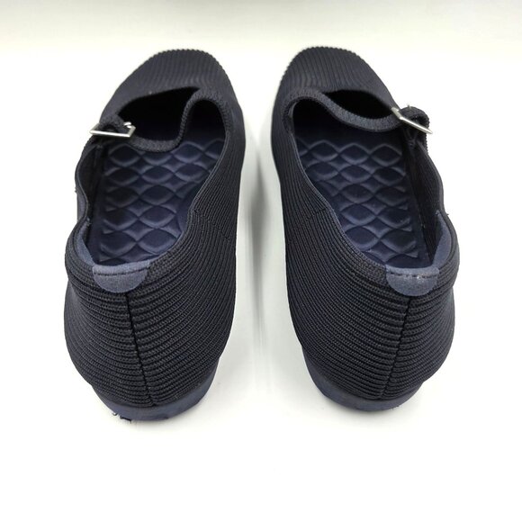 Vivaia Shoes Womens 42 /10.5 Navy Blue Margot Square Toe Mary Jane - Picture 7 of 10